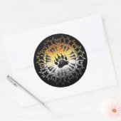 Tribal Beer Pride Paw Ronde Sticker (Envelop)