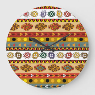 Tribal behang, artistiek etnisch ontwerp. grote klok