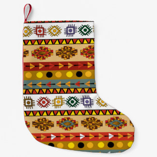 Tribal behang, artistiek etnisch ontwerp. kleine kerstsok