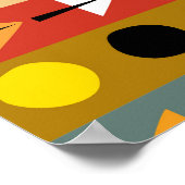 Tribal behang, artistiek etnisch ontwerp. poster (Hoek)