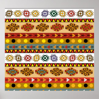 Tribal behang, artistiek etnisch ontwerp. poster