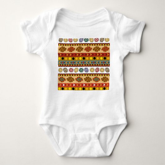 Tribal behang, artistiek etnisch ontwerp. romper (Voorkant)