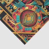 Tribal Beige "Aztec Dream" Wrapping Tissue Paper Tissuepapier (Detail)