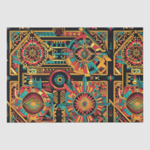 Tribal Beige "Aztec Dream" Wrapping Tissue Paper Tissuepapier