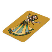 Tribal Belly Dancer Magneet (Linkerzijde)