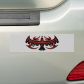 Tribal Bird Wings Bumpersticker (Op auto)