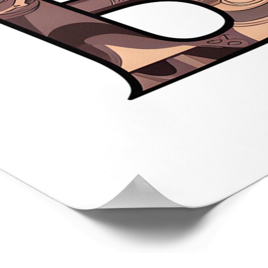 Tribal Bizon Design Poster (Hoek)