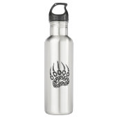 Tribal Black Beer Paw Waterfles (Voorkant)