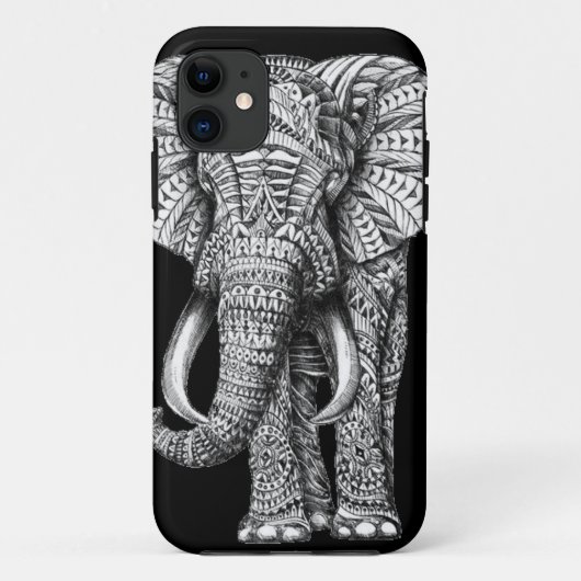 Tribal Black Elephant Case-Mate iPhone Case (Achterkant)