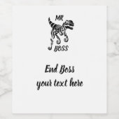 Tribal Black Raptor Wijn Etiket (Enkel label)