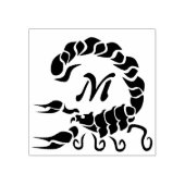 Tribal Black Scorpion Monogram Rubberstempel (Afrduk)