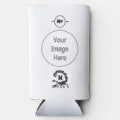 Tribal Black Scorpion Monogram Seltzer Blikjeskoeler (Voorkant)