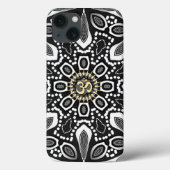 Tribal Black+White Aum Case-Mate iPhone Case (Achterkant)