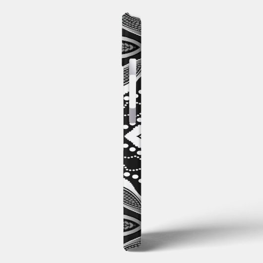 Tribal Black+White Aum Case-Mate iPhone Case (Achterkant / Links)