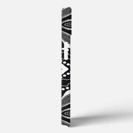 Tribal Black+White Aum Case-Mate iPhone Case (Achterkant / Rechts)