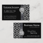 Tribal Black White Batik met Logo Visitekaartje (Voorkant / Achterkant)