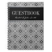 Tribal Black White-design — Guestbook-laptop Notitieboek (Voorkant)