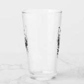 Tribal Black Wolf Howl Glas (Links)