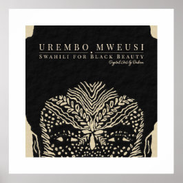 Tribal Black Woman Poster