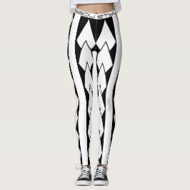 Tribal blanc met verouderde stijl leggings