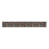 Tribal Blauwgroen "Ancient Indigenous Chronicles" Grosgrain Lint (Voorkant)