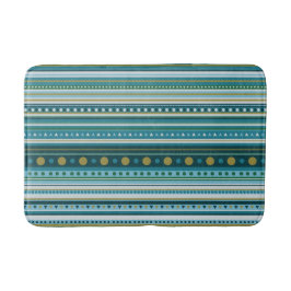 Tribal Blauwgroen Blauw Groene Stripes Pattern Bat Badmat