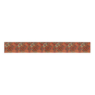 Tribal Blauwgroen "ingewikkelde echo's" Artful Gro Grosgrain Lint