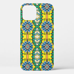 Tribal bloemenmotief, , met de hand getekend. Case-Mate iPhone case