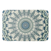 Tribal Blue Green Mandala Badmat (Voorkant)