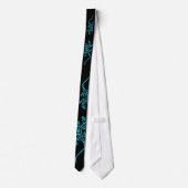 Tribal Blue Lizard Stropdas (Achterkant)