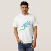 Tribal Blue Lizard T-shirt (Voorkant volledig)