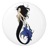 Tribal Blue Mermaid Keramische Knop (Voorkant)