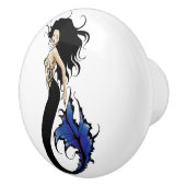 Tribal Blue Mermaid Keramische Knop (Rechts)