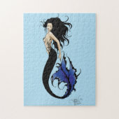 Tribal Blue Mermaid Legpuzzel (Verticaal)