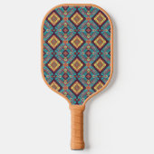 Tribal Blue Pickleball Paddle (Voorkant)