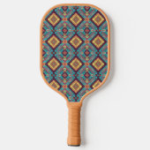 Tribal Blue Pickleball Paddle (Achterkant)