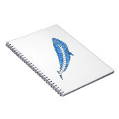 Tribal Blue Whale Notitieboek (Rechterzijde)