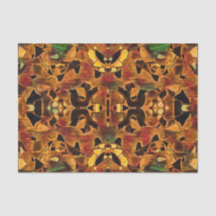 Tribal Bohemian Brown Red Mosaic
