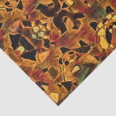 Tribal Bohemian Brown Red Mosaic Tissuepapier (Detail)