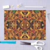 Tribal Bohemian Brown Red Mosaic Tissuepapier (Craft)