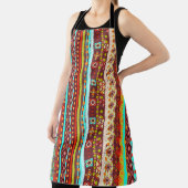 Tribal Boho Art: Naadloze achtergrondtextuur Schort (Insitu)