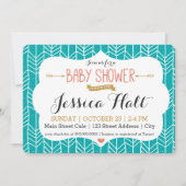 Tribal Boho Baby shower Invitation Kaart (Voorkant)