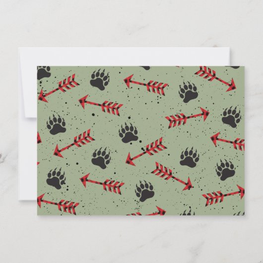 Tribal Boho Beer Verjaardag Wild One! Kaart (Achterkant)