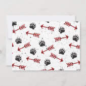 Tribal Boho Beer Verjaardagsuitnodiging Wild One! Kaart (Achterkant)