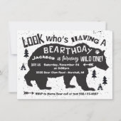 Tribal Boho Beer Verjaardagsuitnodiging Wild One! Kaart (Voorkant)