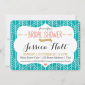 Tribal Boho Bridal Shower Kaart (Voorkant)