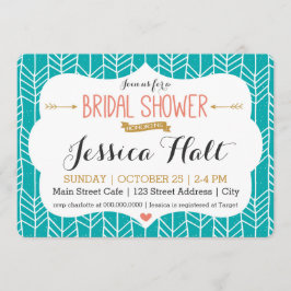 Tribal Boho Bridal Shower Kaart