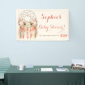 Tribal Boho Dream Catcher Baby Peach Coral Spandoek (Beurs)