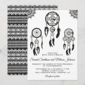 Tribal Boho Dream Catcher Weddenschap Kaart (Voorkant / Achterkant)