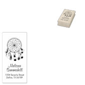 Tribal Boho Dreamweaver Adres Rubberstempel (Gestempeld)